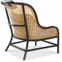 Anton lnestol i rattan - Sort PU / Natur