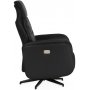 Comfort Saga (el) recliner lnestol med indbygget fodskammel - sort ecolder