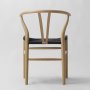 Wishbone stol - Sort / Rebsde