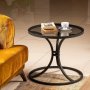 Corleone sidebord 60 x 60 cm - Sort