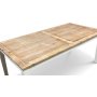 Viola spisebord 180x90 cm med vintage plade og hvide ben