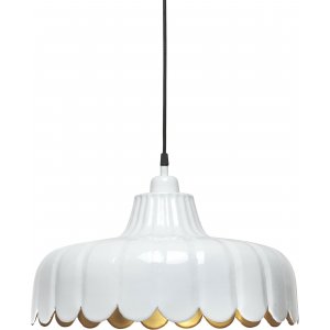 Wells loftslampe - Hvid/guld - 43 cm