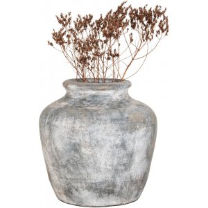 Santo Terracotta dekorativ vase - Lysegr