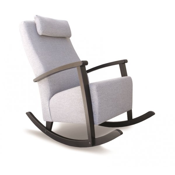 Gravina Rocker - Valgfri lak og polstring (stof)