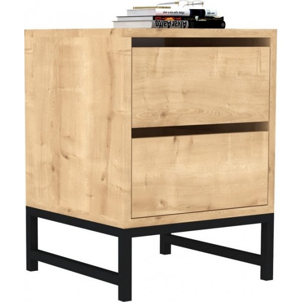 Neddy sengebord - Safir/sort