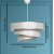 Coupe loftslampe - Beige/slv