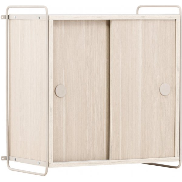 Paris overskab 68 x 60 cm - Beige/Whitewash
