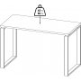 Skiltebord 120 cm - Hvid/hickory