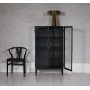 Revel highboard - Sort / Krystal glas