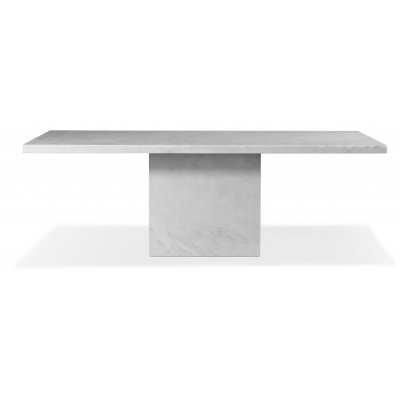 Pegani spisebord i hvid marmor - 215x110 cm