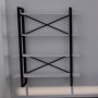 Makro reol - Hvid/sort