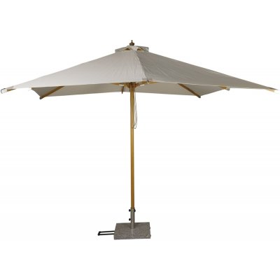 Naxos parasol 300 x 300 cm - Natur/Hvid