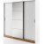 Dentro garderobe 220x215 cm - Hvid/stirling eg