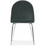 Plaza velvet stol - Grn / Krom