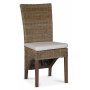 Croco spisebordsstol med hynde - Rattan