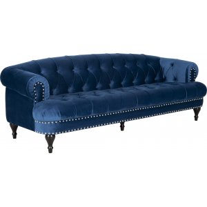 Oxford deluxe 3-personers sofa i blt fljl