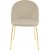 Giovani Velvet stol - Lys beige/messing + Mbelfdder