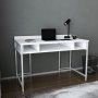 Alma skrivebord 120 x 60 cm - Hvid