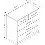 Orizzo kommode 90 x 47 cm - Hvid