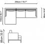 Perle divan sofa - Lysegr