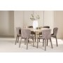 Kbenhavn spisebord med 6 Astoria stole - Beige/hvidmalet + 4.00 x Mbelfdder