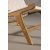 Rike loungestol - Creme PU/teak