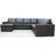Solna XL U-sofa i bundet lder - Venstre + Mbelplejest til tekstiler