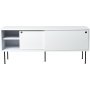 Volume mediebnk 132 cm - Hvid