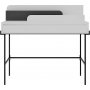 Leila skrivebord 108x60 cm - Hvid/antracit