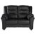 Vera 2-personers sofa i sort PU