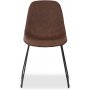 Atlantic Stol med trapez ben - Brun vintage PU
