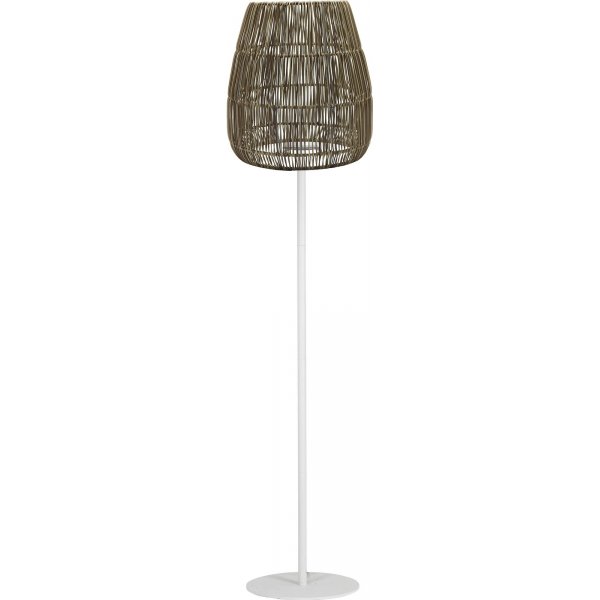 Agnar Saigon gulvlampe til udendrs brug - Kunstrattan/Hvid - 154 cm