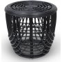 Heden sofabordsst 60/40 cm - Rattan/sort