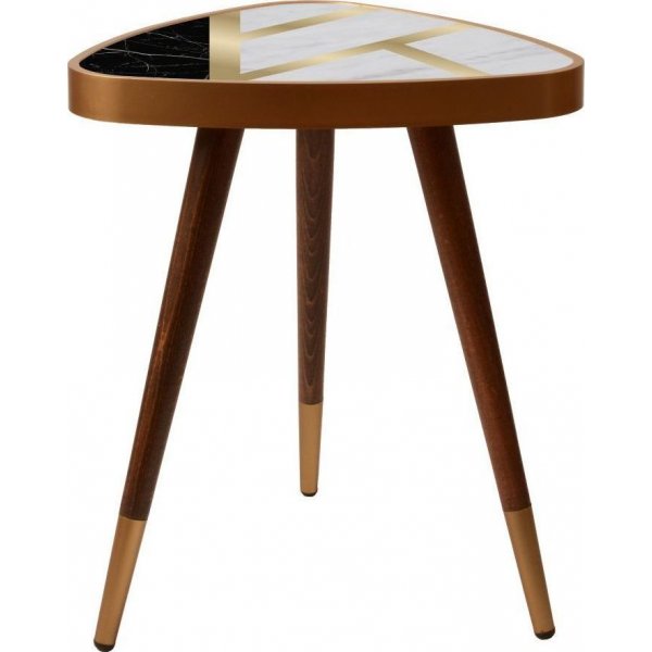 Liny sidebord trekant 45 x 45 cm - Flerfarvet