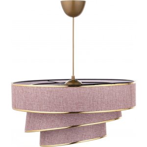 Coupe loftslampe - Powder pink/guld