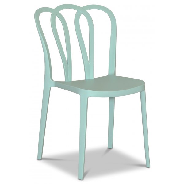 Bally stabelbar plast spisestuestol - Mintgrn