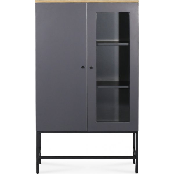 Edge highboard - Gr hjtrykslaminat (HPL) + Mbelfdder