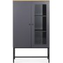 Edge highboard - Gr hjtrykslaminat (HPL)