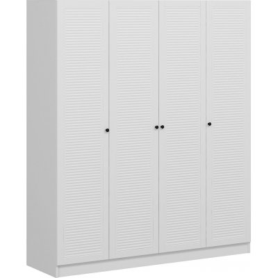 Larett garderobe 180 cm - Hvid