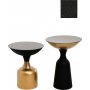 Kalk sidebord st 46/56 cm - Sort/guld