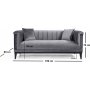 Trendy 2-personers sofa - Mrkegr