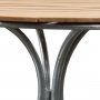 Mllan rundt udendrsbord i teak 110 cm
