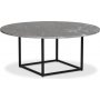 Dexter rundt sofabord 120 cm - Metal / Gr Betano marmor