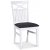 Fr spisebordsst; spisebord 140x90 cm - Hvid/olieret eg med 4 stk. Fr spisebordsstole med grt stofsde