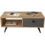 Vilamo sofabord 96 x 44,5 cm - Fyrretr/antracit