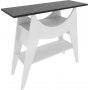 Ese sidebord 100 x 35 cm - Hvid/sort