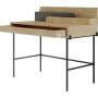 Leila skrivebord 108x60 cm - Eg/antracit