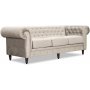 Ashford 3-personers chesterfield - Lysegr fljl