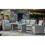 Moreno udendrs mbelst - Lysegr polyrattan