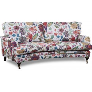 Spirit 3-personers buet Howard sofa i blomstret stof - Eden Parrot Hvid/Lilla